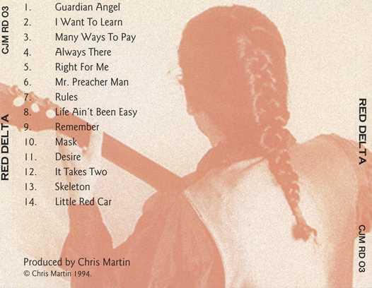 Click to view a larger image of the Red Delta 3 CD tray rear artwork