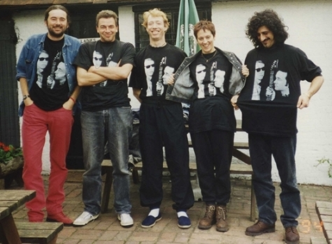 Launch party for RD3 in 1994 - complete with matching T-shirts! CJM, John, Simon, Liv & Tony