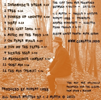 Click to view a larger image of The Last Song CD inside cover artwork