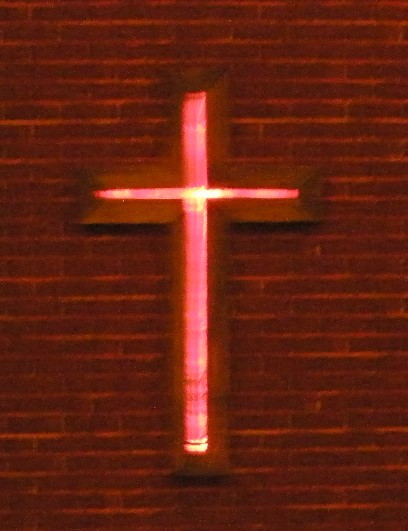 Backlit cross