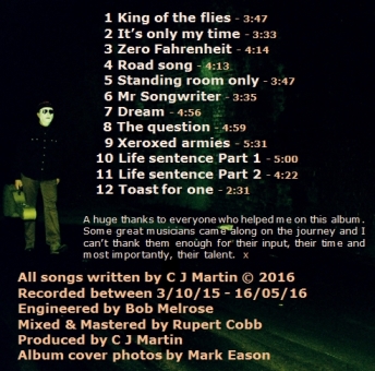 Click to view a larger image of the Standing Room Only CD inside cover artwork