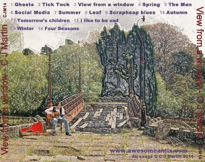 Click to view a larger image of the View from a window CD tray rear artwork